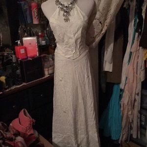 TWO PIECE HALTER TOP & SKIRT SZ FS MEDIUM 💫